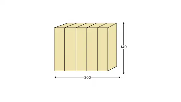 Изображение продукта Клееная балка конструкционная 200x140 6000 сосна #1