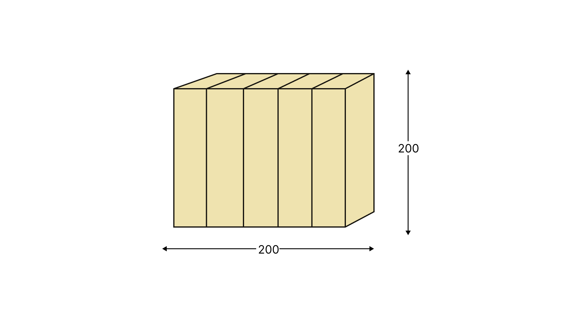 Изображение продукта Клееная балка конструкционная 200x200 6000 сосна #1