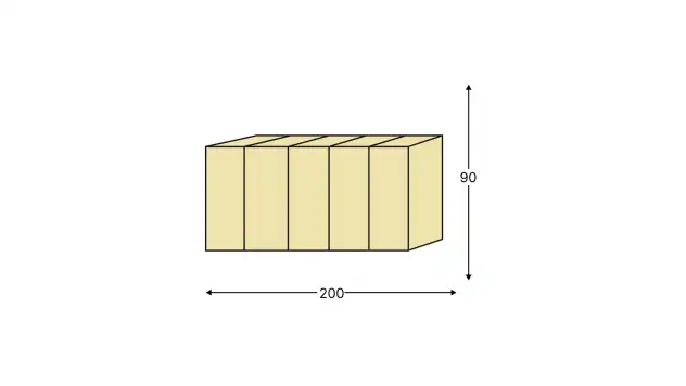 Изображение продукта Клееная балка конструкционная 200x90 6000 сосна #1