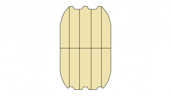 Изображение продукта Клееное бревно 200x280 6000 лиственница #1