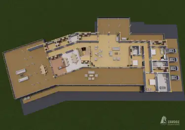 План второго этажа. Дом из клееного бруса «Хельсинки»