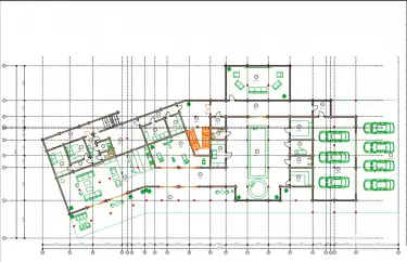 Планировка 1 этаж. Дом из клееного бруса «Хельсинки»