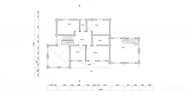 Планировка 1 этажа дома из клееного бруса 16191 «Давос»