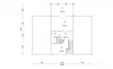 Планировка дома из клееного бруса 31885 «Кёнигсберг» 2 этаж