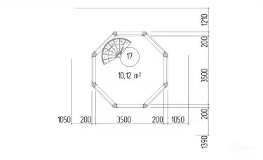 Планировка дома из клееного бруса 31885 «Кёнигсберг» 3 этаж